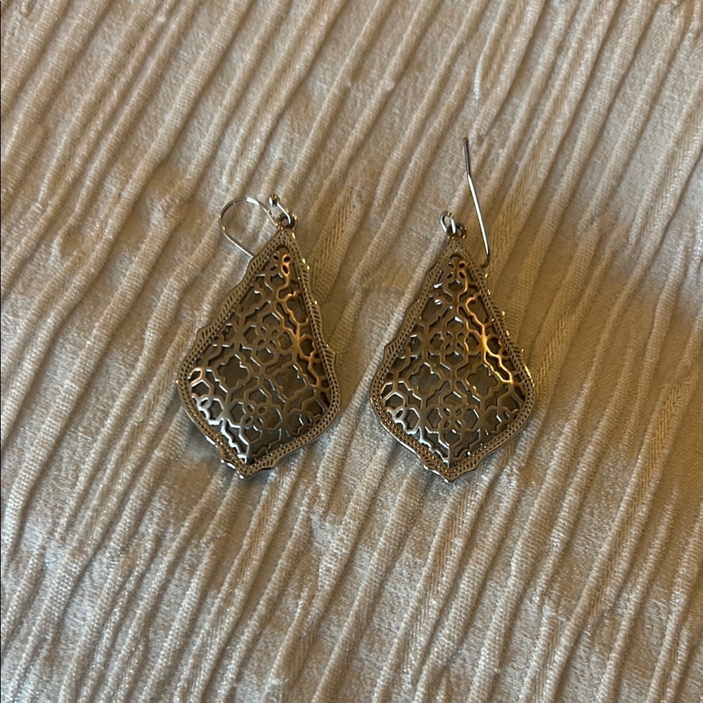 Kendra Scott Silver Filigree Earrings